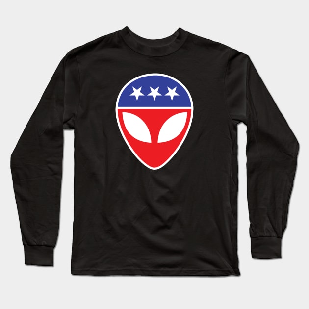 Vote Alien Parody Politics Funny US Election 2020 Long Sleeve T-Shirt by atomguy